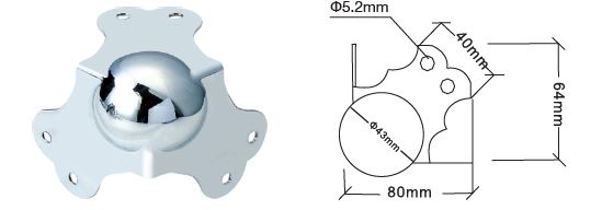 ESQUINERO BOLA 6.5 CM