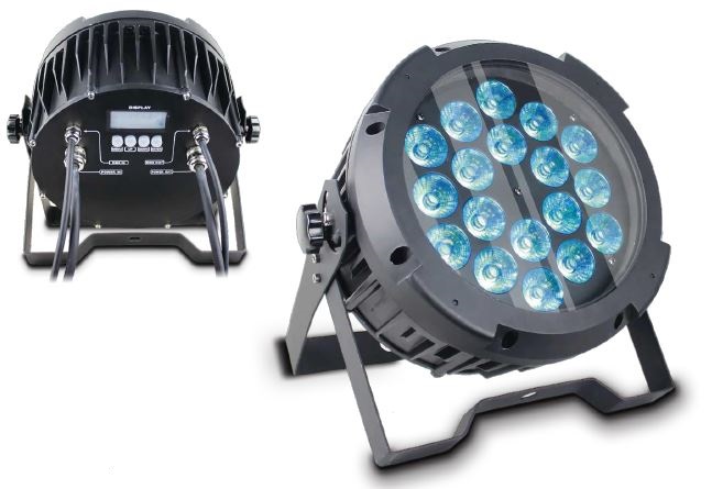 PAR FLAT 18 X 12W RGBWA+UV 6 IN1 OUTD...