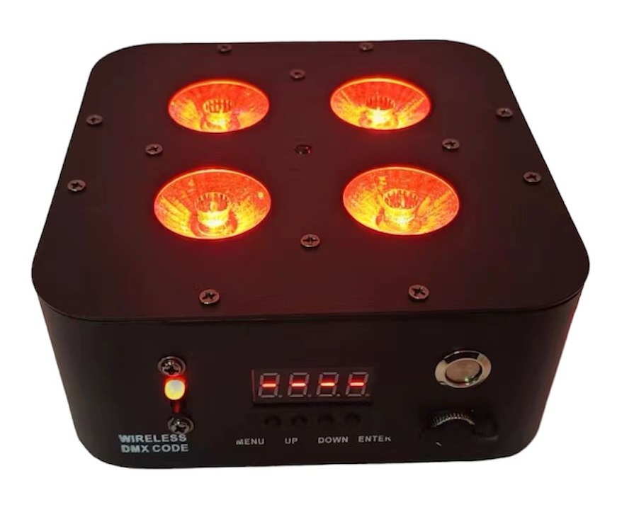 PAR LED FLAT BATERIA 4*12W 6 IN 1 , D...