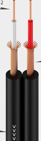 CABLE AUDIO DUAL 2X0.11MM / 24 AWG , ...