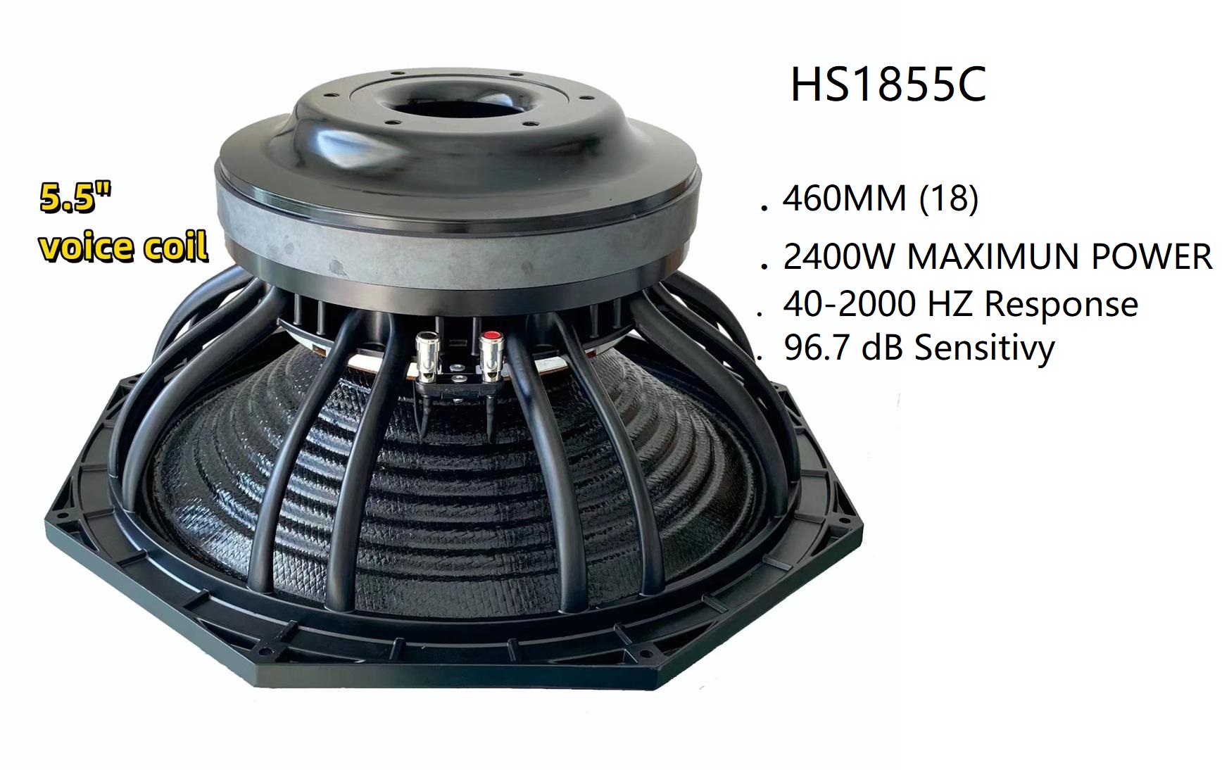 PARLANTE 18" 1200W RMS , (5.5IN) 40-2...
