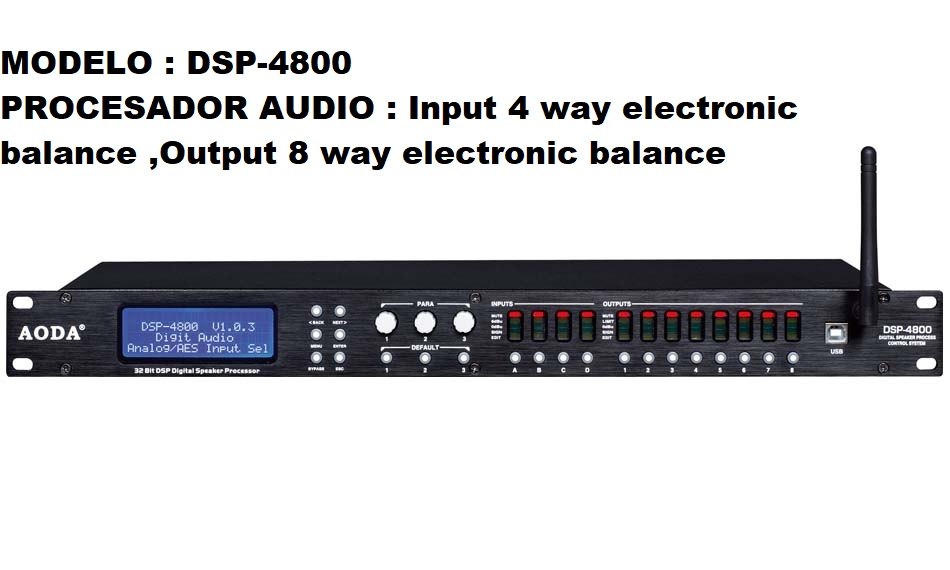 PROCESADOR DE AUDIO DIGITAL, INPUT 4